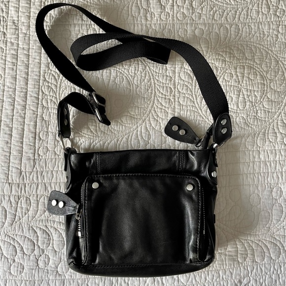 Ellington Bags Ellington Eva Black Leather Crossbody Bag Excellent